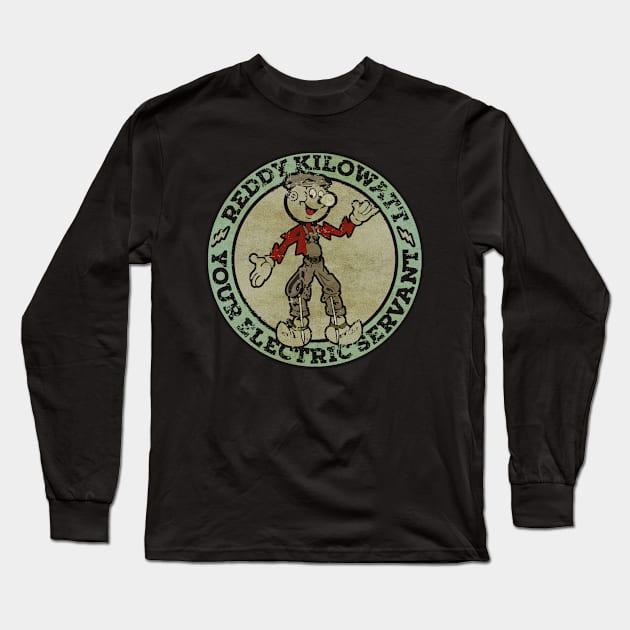 TANATORAJA - Vintage reddy kilowatt - your electric servant Long Sleeve T-Shirt by TANATORAJA.WISATA